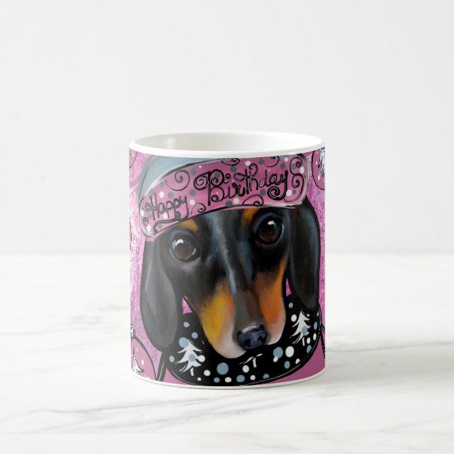 TAZA DE CAFÉ DACHSHUND  (Centro)