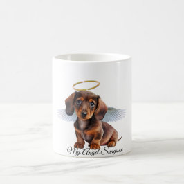 Taza De Café Dachshund Angel Puppy Coffee Mug