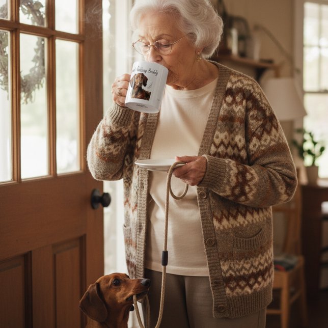 Taza De Café Dachshund Browns Mug PERSONALIZAR (Subido por el creador)