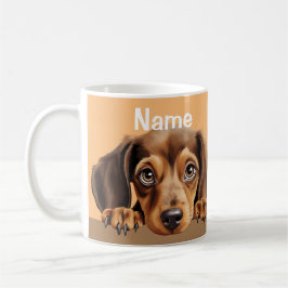 Taza De Café Dachshund Cuppy Dog Mascota Café Té de cacao Mug