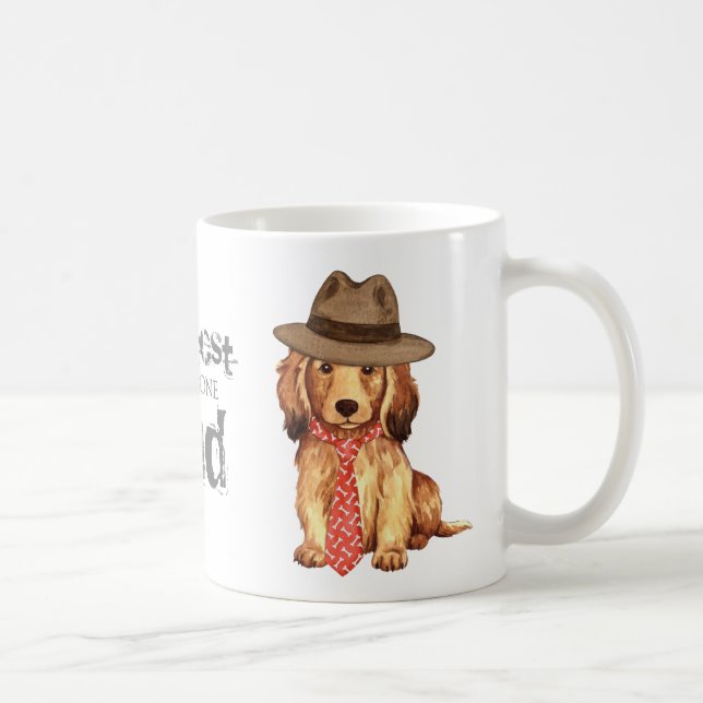 Taza De Café Dachshund Dad (Derecha)