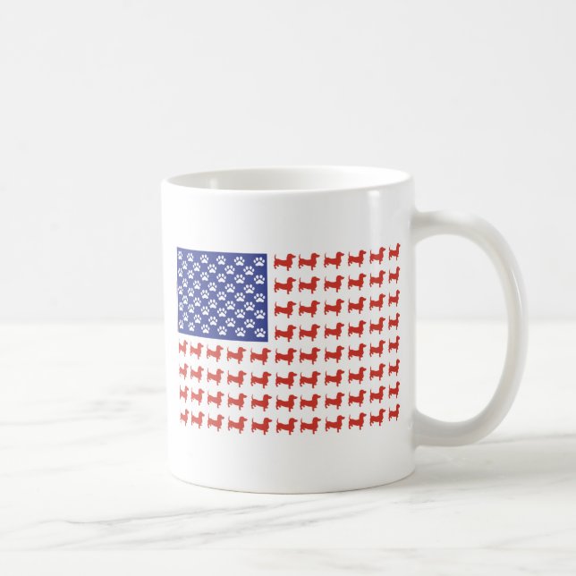 Taza De Café Dachshund de Estados Unidos (Derecha)