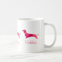 Dachshund - Diseño acuarela