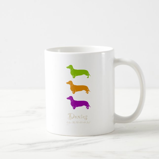 Taza De Café Dachshund - diseños ingeniosos originales de Doxie (Derecha)