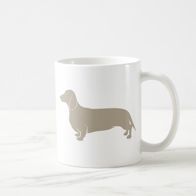 Taza De Café Dachshund - diseños ingeniosos originales de Doxie (Derecha)
