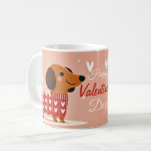Dachshund El día de San Valentín Mug