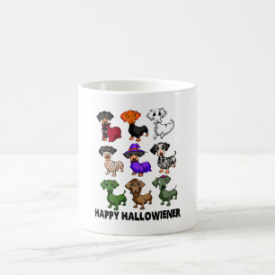 Taza De Café Dachshund Happy Halloweiner Funny Dog Halloween