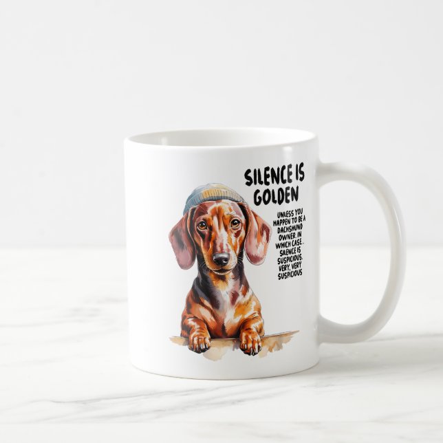 Taza De Café Dachshund Ideas For Women &amp; Novelty Miniature  (Derecha)