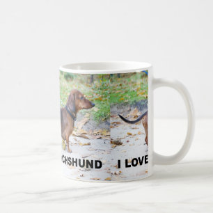 Taza De Café dachshund jabalí amor total con foto