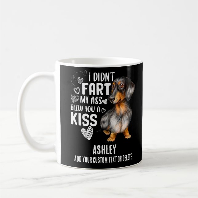 Taza De Café Dachshund Kawaii Mascota de perros de regalo (Izquierda)