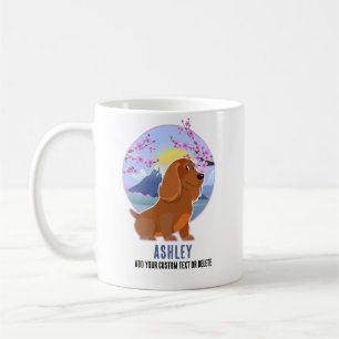 Taza De Café Dachshund Kawaii Mascota de perros de regalo