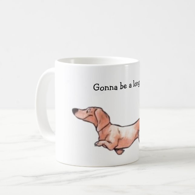 Taza De Café Dachshund Mug animado (Anverso izquierdo)