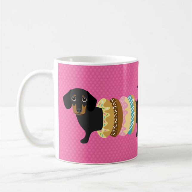 Taza De Café Dachshund Mugs (Izquierda)