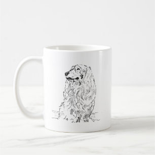 Taza de café Dachshund – Perro salchicha de pelo l