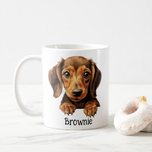 Taza De Café Dachshund personalizado