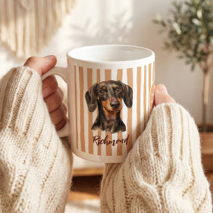 Taza De Café Dachshund Personalizado   Regalo para Amantes de P
