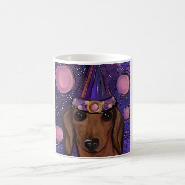 Taza De Café Dachshund Rojo (Centro)