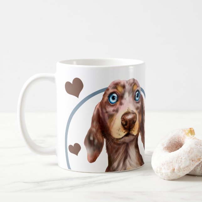 Taza De Café Dachshund Sausage Dog Cada Snack Que Haces (Con donut)