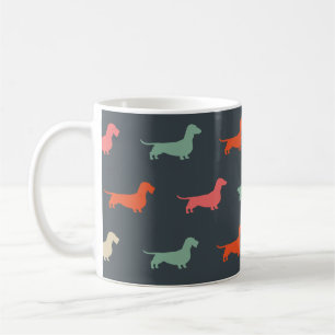 Taza De Café Dachshund Silhouettes Wiener Dog Lover's