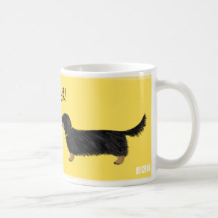 Taza De Café Dachshund Smooch Wiener Perro besó a Personalizado