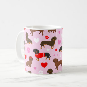 Taza De Café Dachshund Valentine