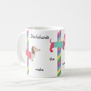 Taza de café Dachshund Wiener Dog Carrusel