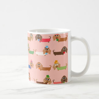 Taza De Café Dachshunds divertidos