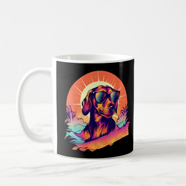 Taza De Café Dachsie Sausage Dueño del perro Dachshund (Izquierda)