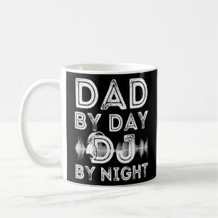 Taza De Café Dad By Day Dj By Night Mens Disk Jockey Dj Player