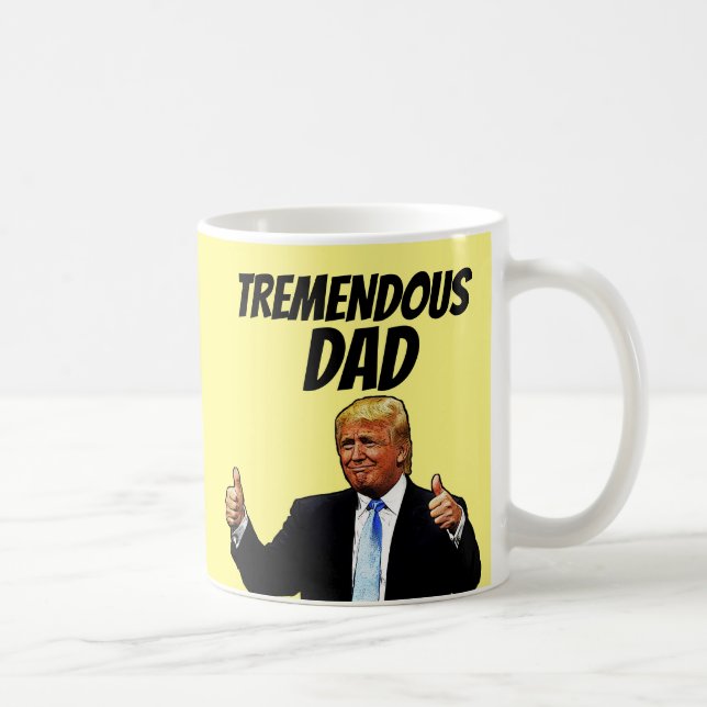 TAZA DE CAFÉ DAD COFFEE MUG, FUNNY DONALD TRUMP (Derecha)