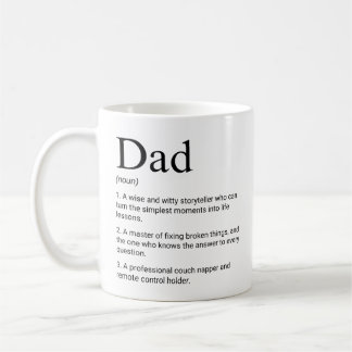Taza De Café Dad Cute Lovely Funny Definition