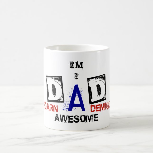 Taza De Café DAD: ¡Darn Awesome Demigod! (Centro)
