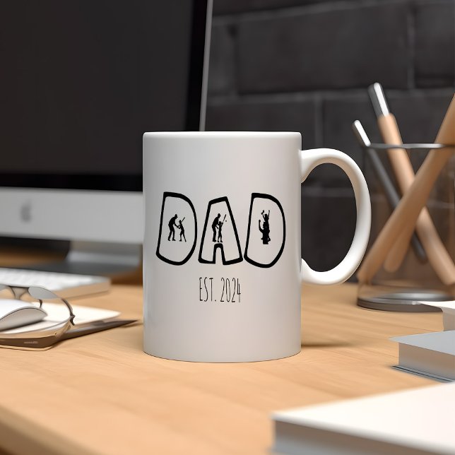 Taza De Café DAD de béisbol y niños (Subido por el creador)