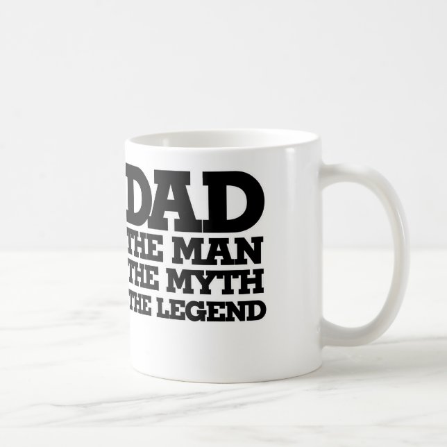 Taza De Café DAD el hombre el mito la leyenda (Derecha)
