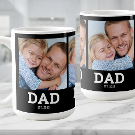 Taza De Café Dad Established Black 3 Photo