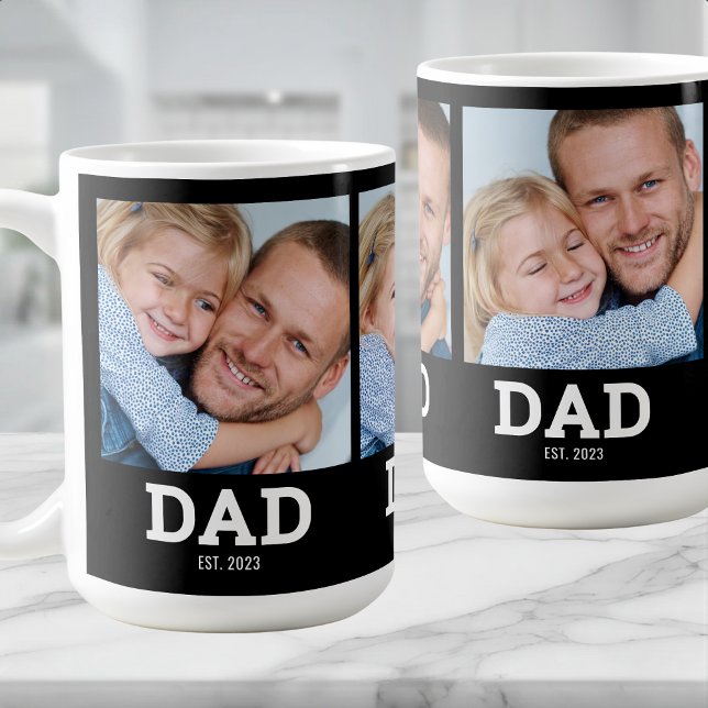 Taza De Café Dad Established Black 3 Photo (Subido por el creador)
