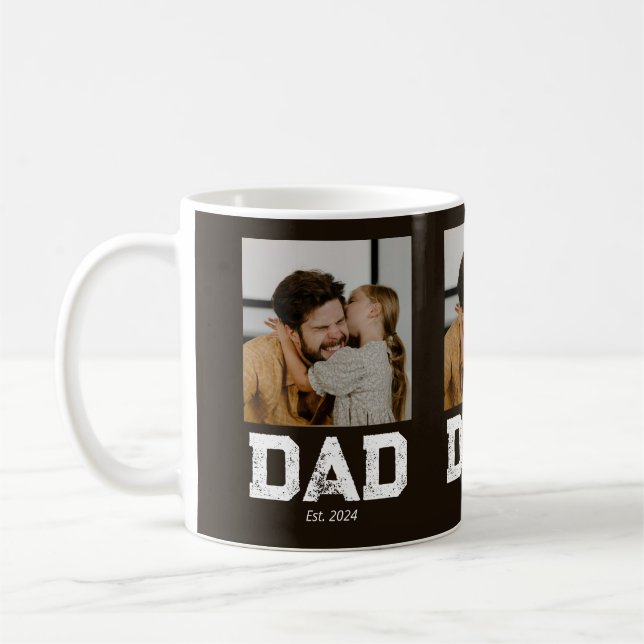 Taza De Café Dad Established Bold Dad Black 3 Photo (Izquierda)