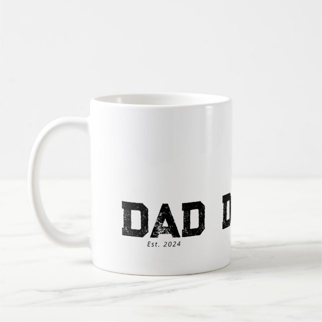 Taza De Café Dad Established New Dad Gift (Izquierda)