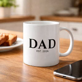 Taza De Café Dad Established New Dad Gift