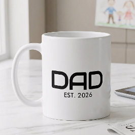 Taza De Café Dad Established New Dad Gift 