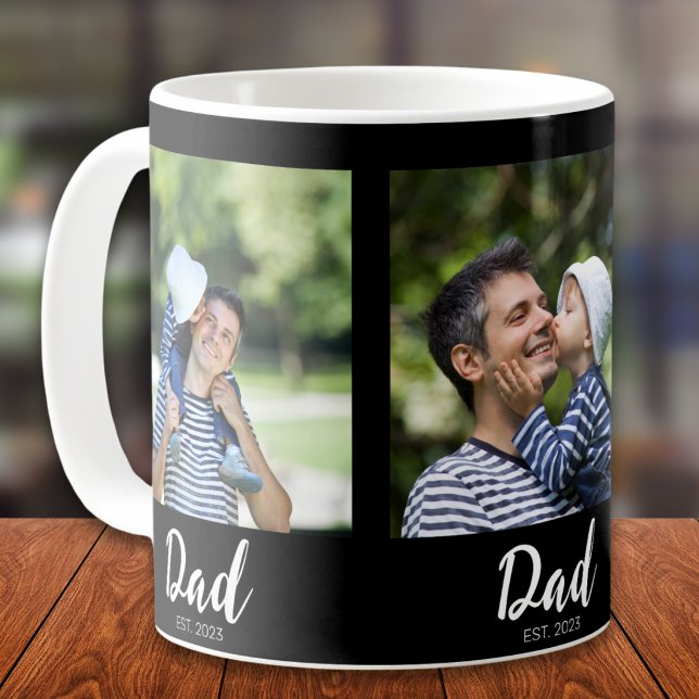 Taza De Café Dad Established Script Black 3 Photo (Subido por el creador)