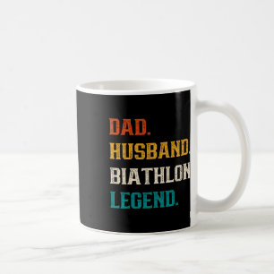 Taza De Café Dad Husbynd Biathlon Legend Biathlon Lover