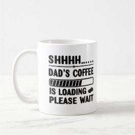 Taza De Café Dad’s Coffee Loading – Funny Tech Mug/Tee