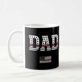 Taza De Café Dad Thin Red Line Firefighter Dad Wine