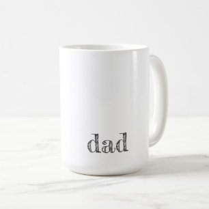 Taza De Café DAD Typografía moderna Padres Día Alegría Niños Di
