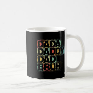 Taza De Café Dada Daddy Dad Bruh Shirt Retro Vintage Funny Fath