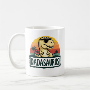 Taza De Café Dadasaurus Dinosaur Dad Dada Saurus Día del Padre