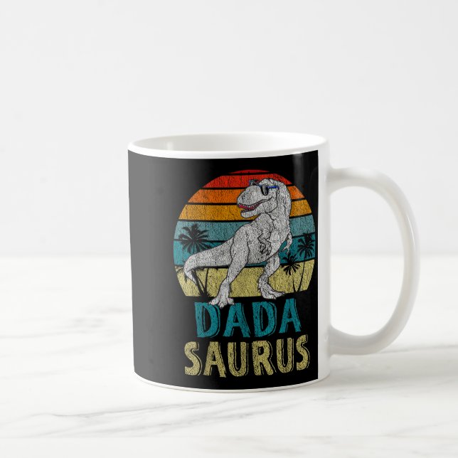 Taza De Café Dadasaurus T Rex Dinosaur Dada Saurus Family Match (Derecha)