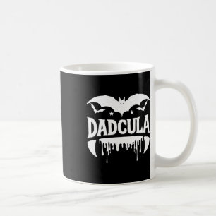 Taza De Café Dadcula Halloween Bat Vampiros Fangs Flower Effect