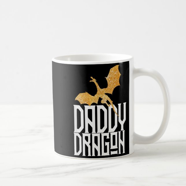 Taza De Café Daddy Dragon Christmas Shirt Matching Family Dad H (Derecha)